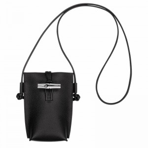 Coque Longchamp Le Roseau Femme Noir Soldes | 34180HFP001