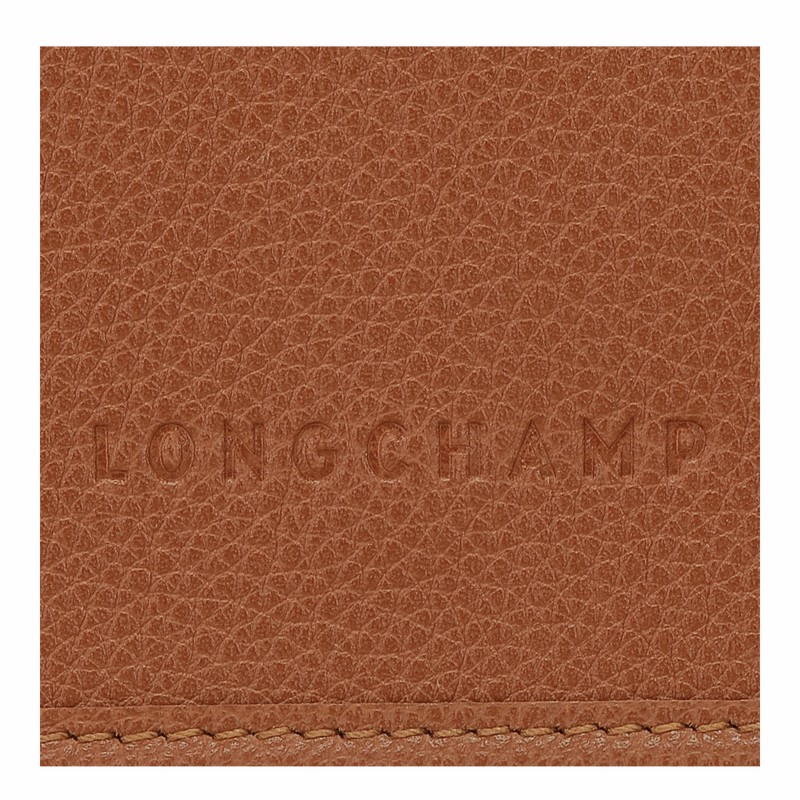 Clutch Longchamp Le FOULONNÉ XS Femme Caramel Soldes | 10133021121