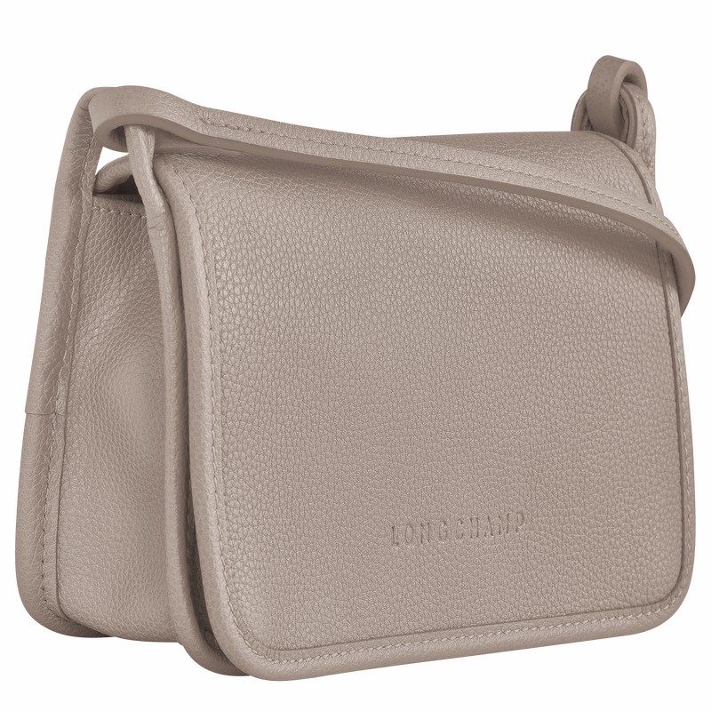 Clutch Longchamp Le FOULONNÉ XS Femme Grise Soldes | 10133021P55