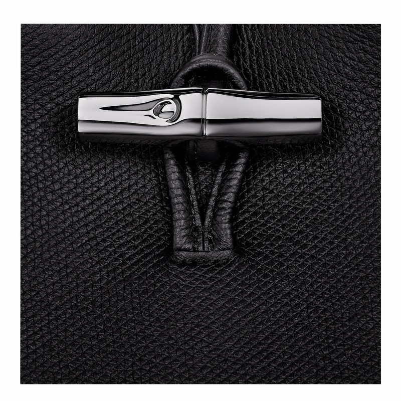 Coque Longchamp Le Roseau Femme Noir Soldes | 34180HFP001