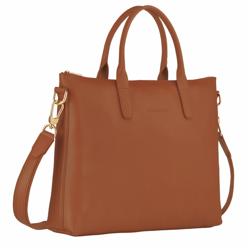 Mallette Longchamp Le FOULONNÉ S Homme Caramel Soldes | 20032021121-