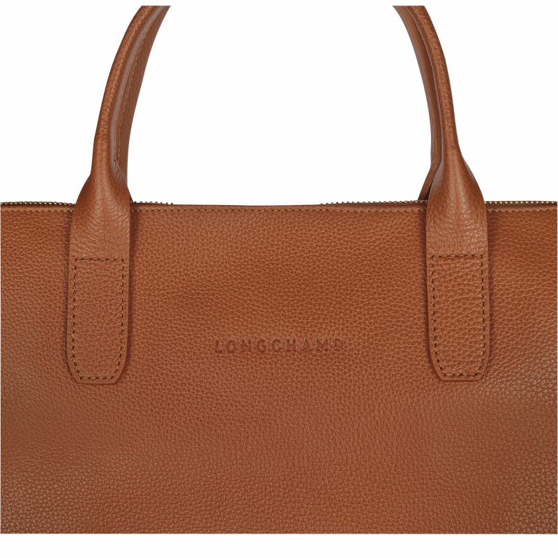 Mallette Longchamp Le FOULONNÉ S Homme Caramel Soldes | 20032021121-