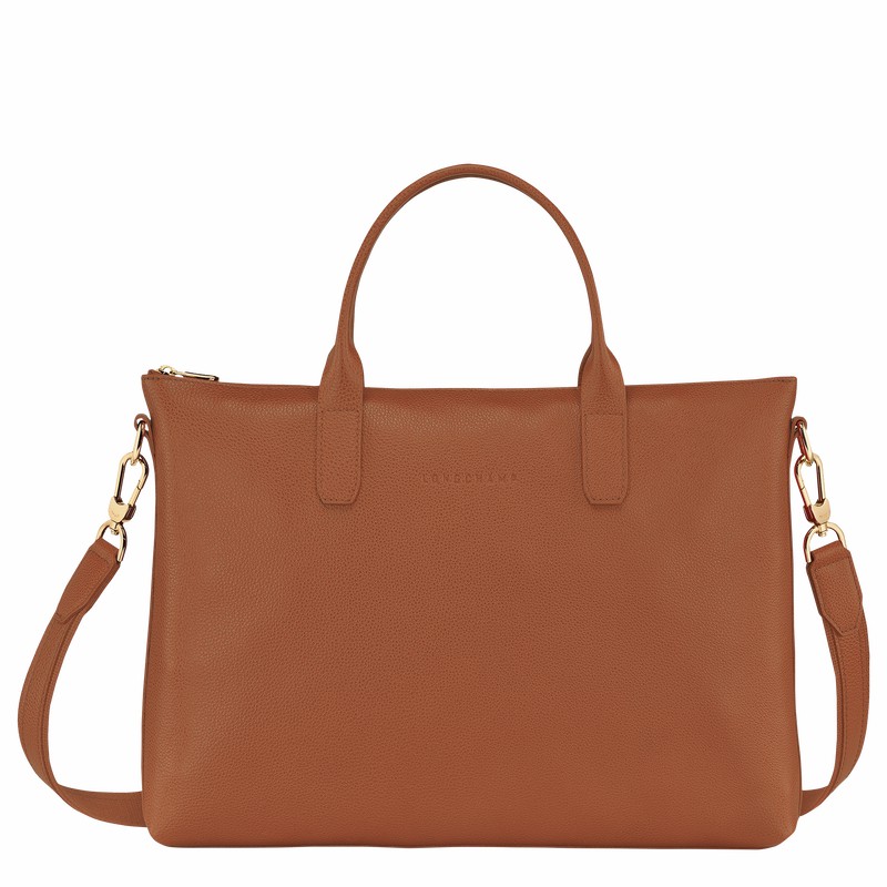 Mallette Longchamp Le FOULONNÉ S Homme Caramel Soldes | 20032021121-