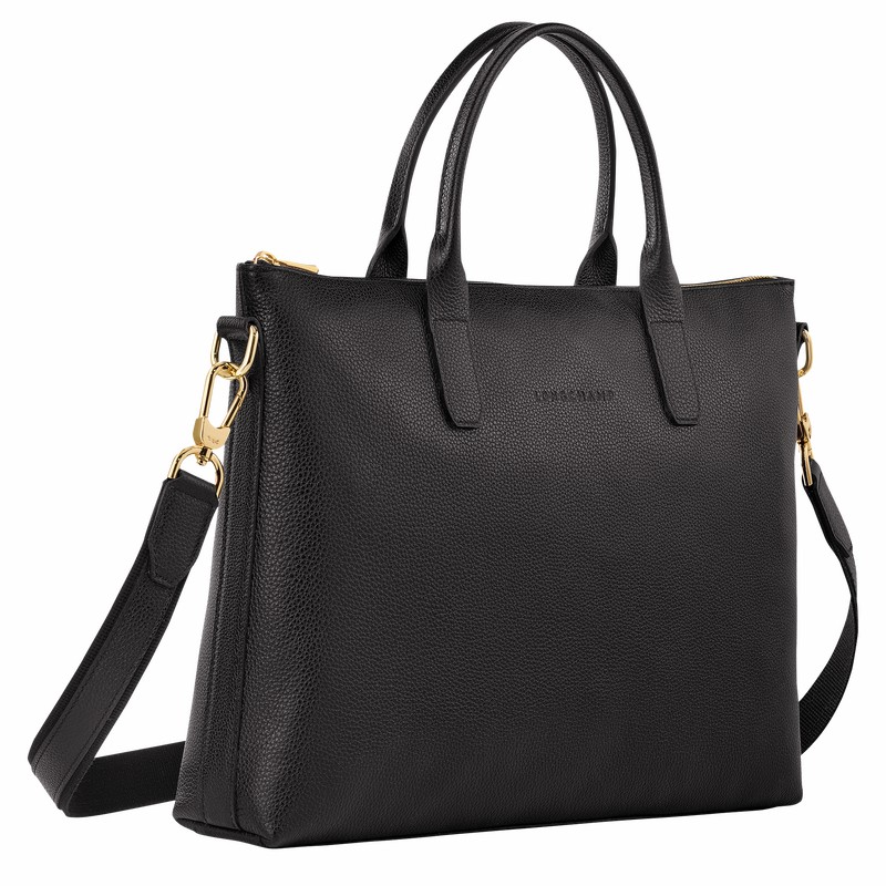 Mallette Longchamp Le FOULONNÉ S Homme Noir Soldes | 20032021001-