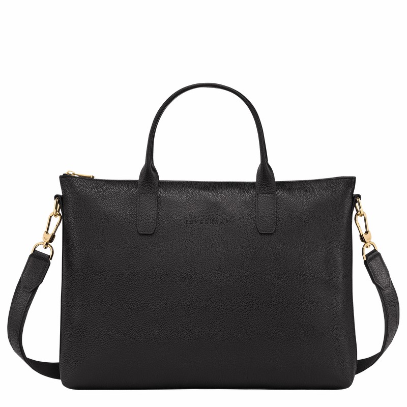 Mallette Longchamp Le FOULONNÉ S Homme Noir Soldes | 20032021001-