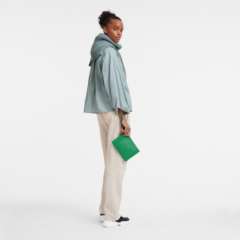 Pochettes Longchamp 3D Homme Vert Soldes | 30032HCV129-