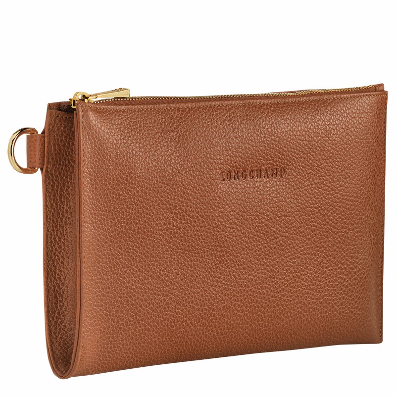 Pochettes Longchamp Le FOULONNÉ Femme Caramel Soldes | L2541021121