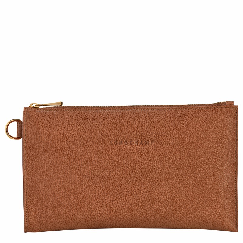 Pochettes Longchamp Le FOULONNÉ Femme Caramel Soldes | L2541021121