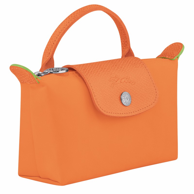 Pochettes Longchamp Le Pliage Green Femme Orange Soldes | 34175919P54