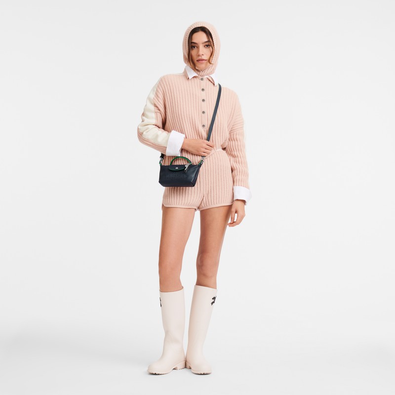 Pochettes Longchamp Le Pliage Xtra XS Femme Bleu Marine Soldes | 34205HEY556
