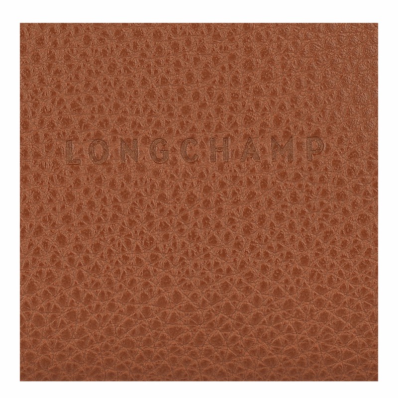 Porte-Monnaie Longchamp Le FOULONNÉ Femme Caramel Soldes | L3686021121