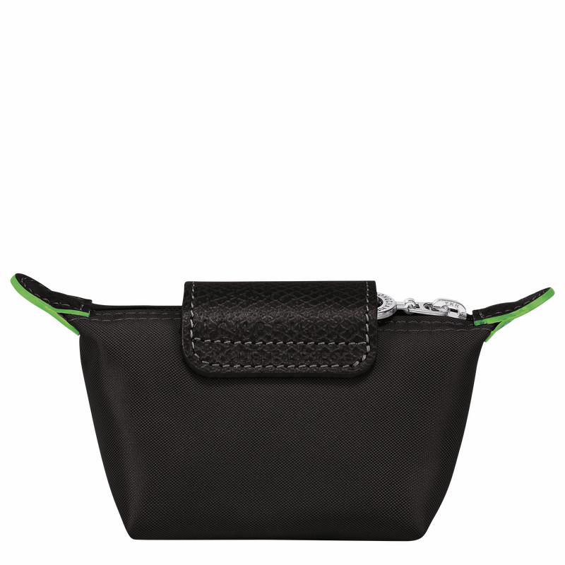 Porte-Monnaie Longchamp Le Pliage Green Femme Noir Soldes | 30016919001