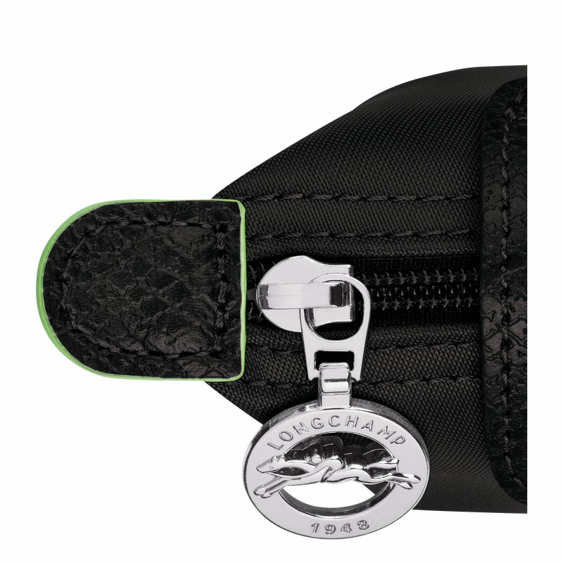 Porte-Monnaie Longchamp Le Pliage Green Femme Noir Soldes | 30016919001