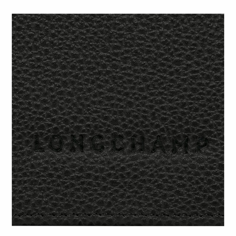 Portefeuilles Longchamp Le FOULONNÉ Continental Femme Noir Soldes | L3044021001