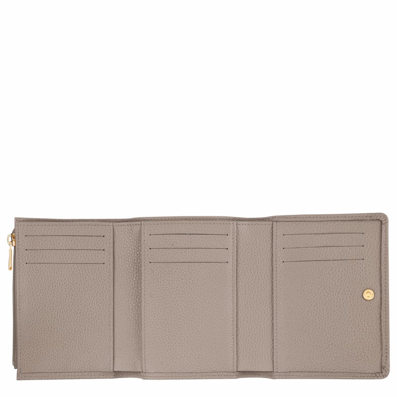 Portefeuilles Longchamp Le FOULONNÉ Homme Grise Soldes | 30021021P55-
