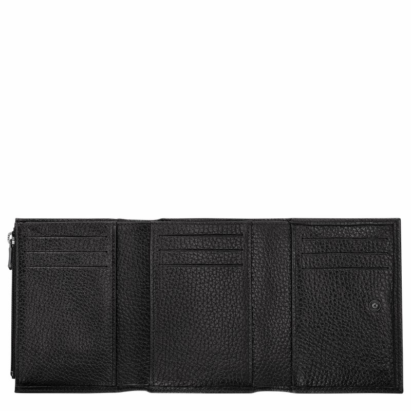 Portefeuilles Longchamp Le Roseau Essential Femme Noir Soldes | 30021968001