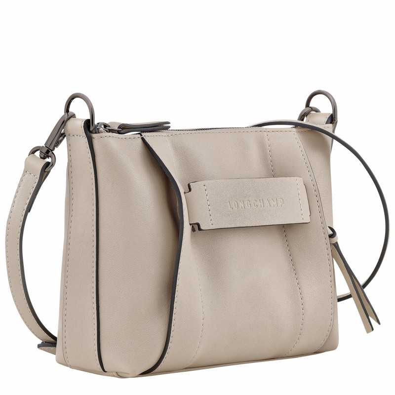 Sac Bandoulière Longchamp 3D S Femme Grise Soldes | 10199HCV299