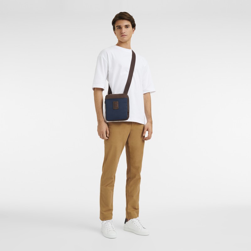 Sac Bandoulière Longchamp Boxford XS Homme Bleu Soldes | L1712080127-