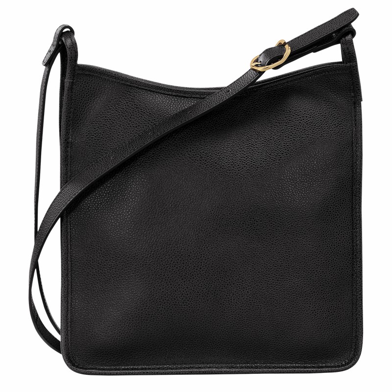 Sac Bandoulière Longchamp Le FOULONNÉ M Femme Noir Soldes | 10140021001