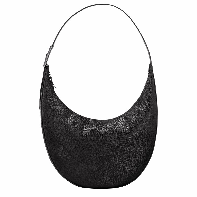 Sac Bandoulière Longchamp Le Roseau Essential L Femme Noir Soldes | 10234968001