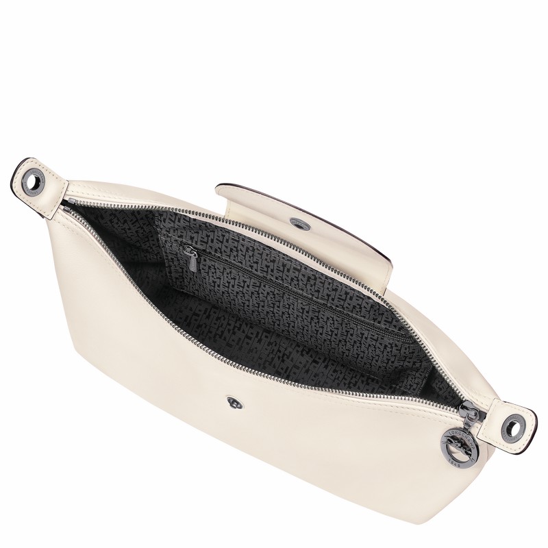Sac Hobo Longchamp Le Pliage Xtra M Femme Blanche Soldes | 10189987037