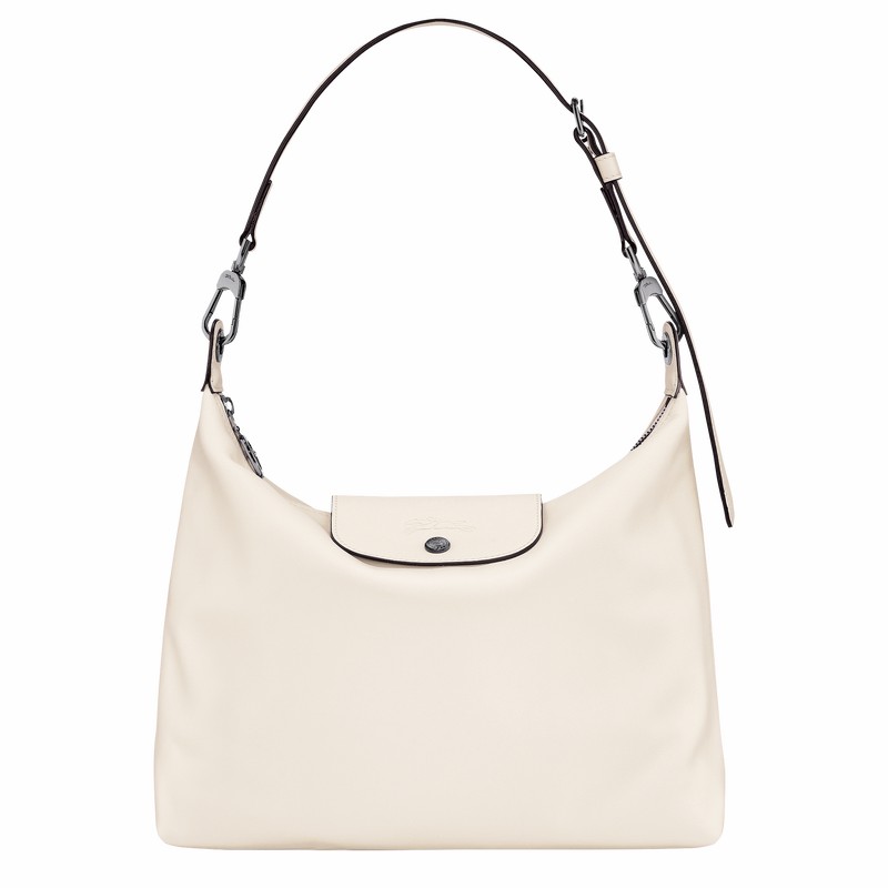 Sac Hobo Longchamp Le Pliage Xtra M Femme Blanche Soldes | 10189987037