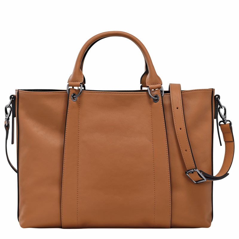 Sac a Main Longchamp 3D L Femme Beige Soldes | 10198HCV016