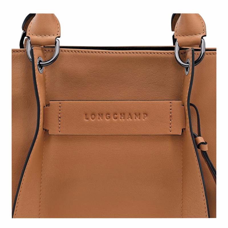 Sac a Main Longchamp 3D L Femme Beige Soldes | 10198HCV016