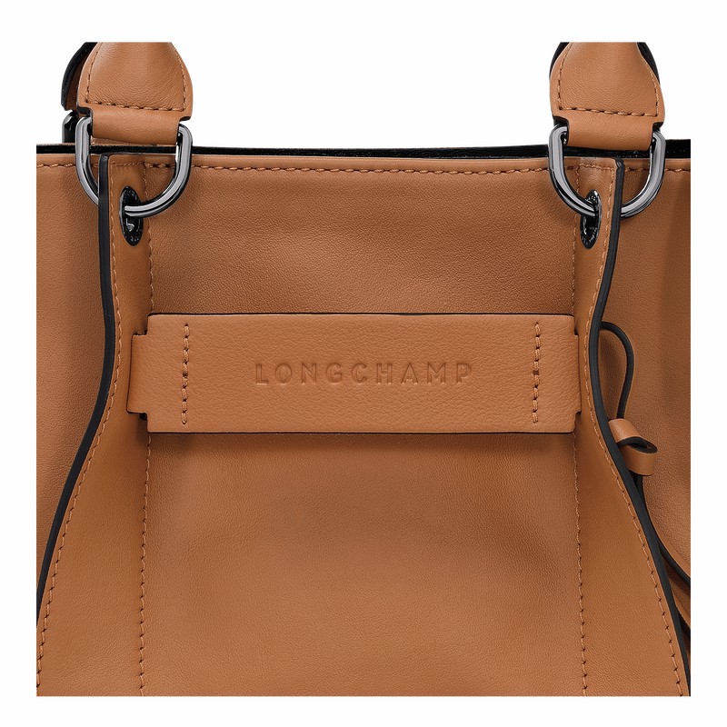 Sac a Main Longchamp 3D S Femme Beige Soldes | 10197HCV016