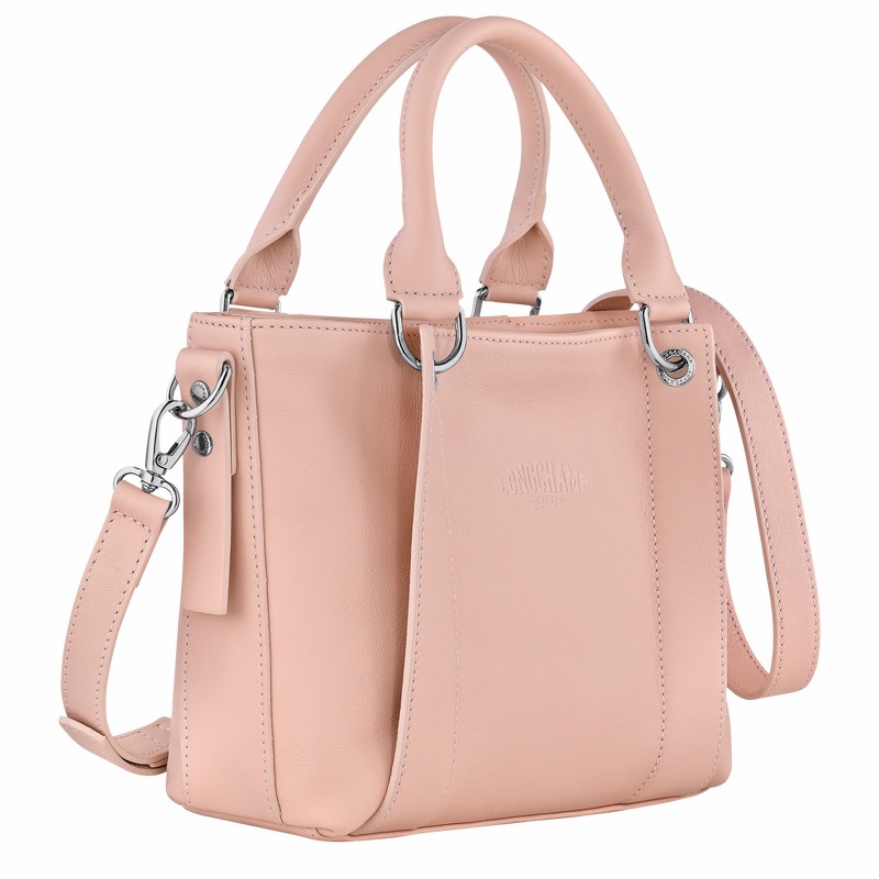 Sac a Main Longchamp 3D S Femme Beige Soldes | 10197HFA542