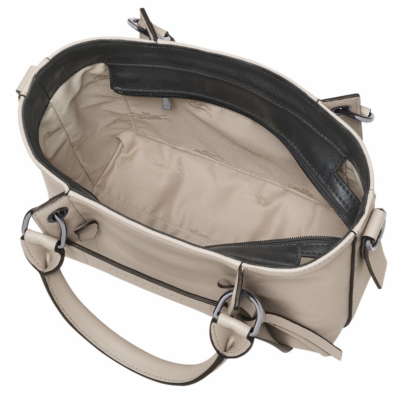 Sac a Main Longchamp 3D S Femme Grise Soldes | 10197HCV299