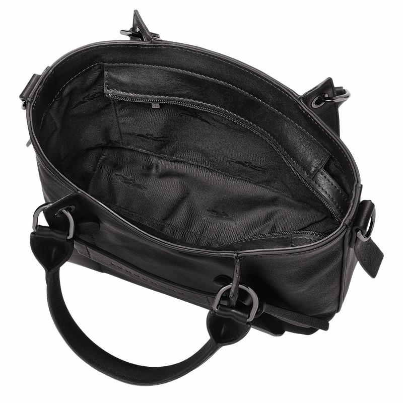 Sac a Main Longchamp 3D S Femme Noir Soldes | 10197HCV001