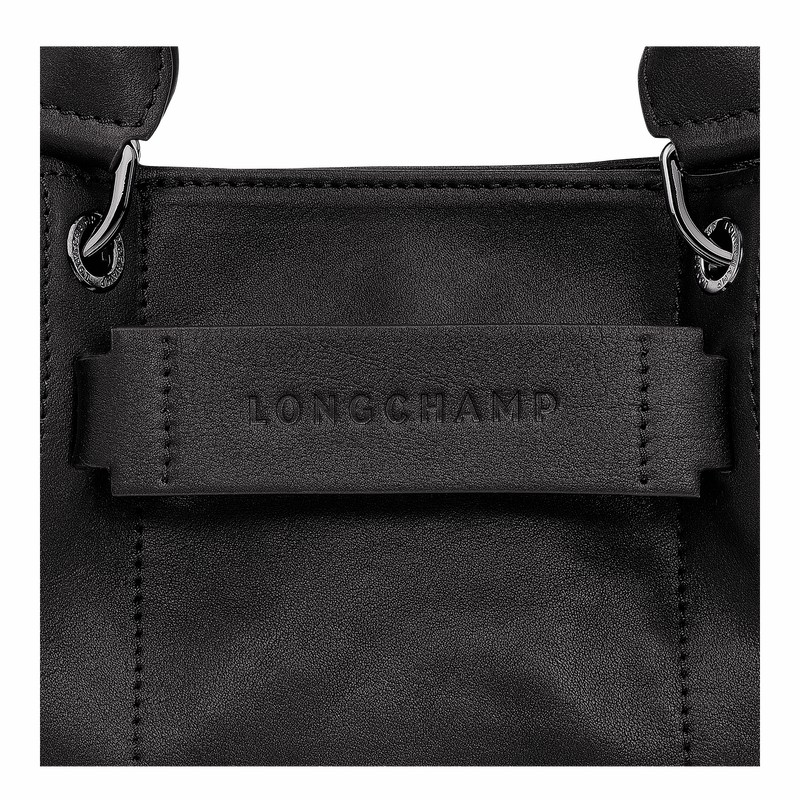 Sac a Main Longchamp 3D XS Femme Noir Soldes | 10254HCV001