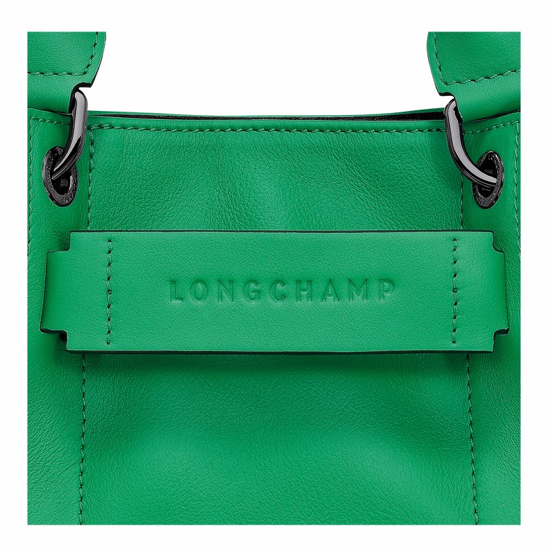 Sac a Main Longchamp 3D XS Femme Vert Soldes | 10254HCV129