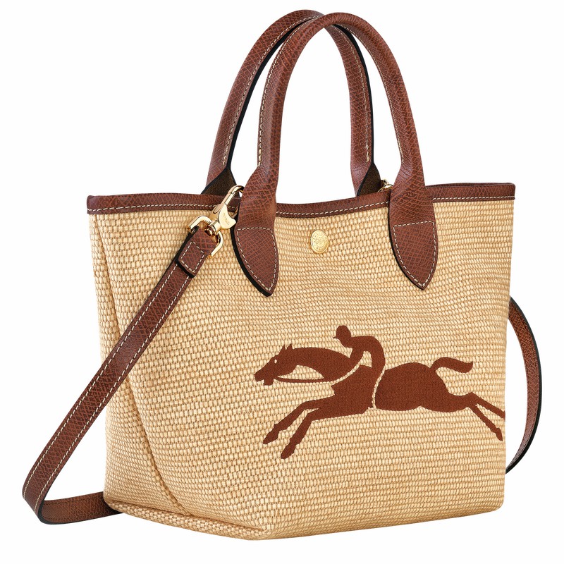 Sac a Main Longchamp Le Panier Pliage S Femme Marron Soldes | 10144HZB035