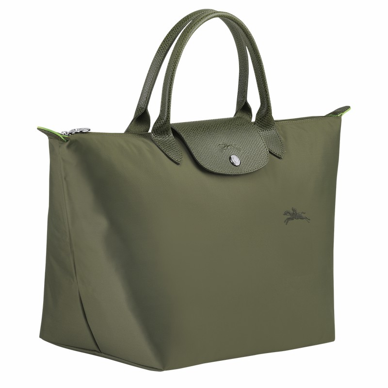 Sac a Main Longchamp Le Pliage Green M Femme Vert Soldes | L1623919479