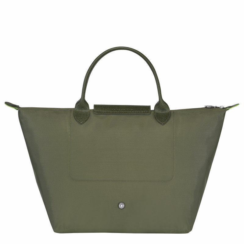Sac a Main Longchamp Le Pliage Green M Femme Vert Soldes | L1623919479