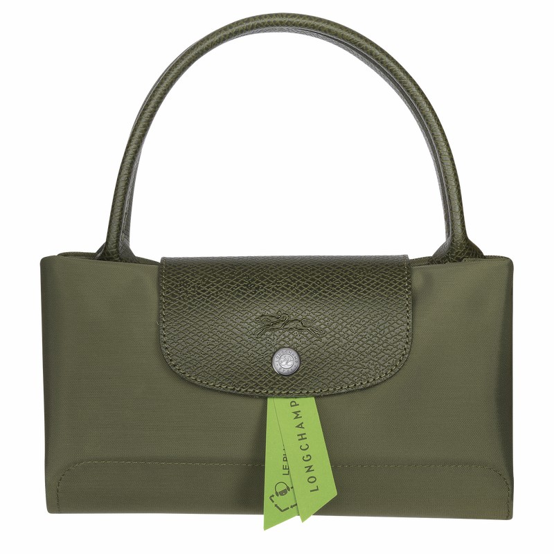 Sac a Main Longchamp Le Pliage Green M Femme Vert Soldes | L1623919479