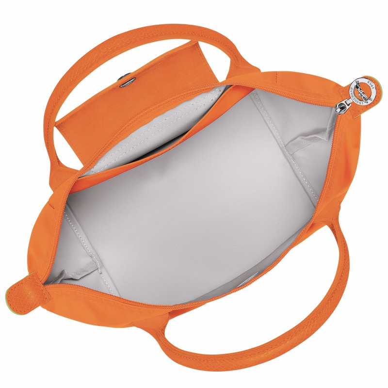 Sac a Main Longchamp Le Pliage Green M Femme Orange Soldes | L1623919P54
