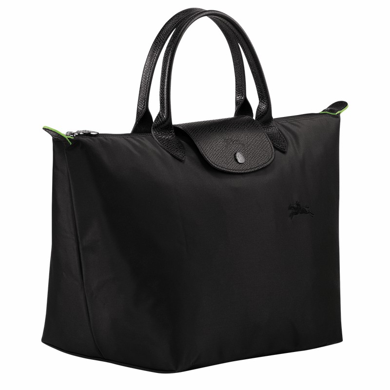 Sac a Main Longchamp Le Pliage Green M Femme Noir Soldes | L1623919001
