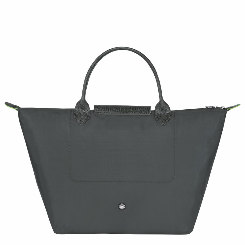 Sac a Main Longchamp Le Pliage Green M Femme Grise Foncé Soldes | L1623919P66