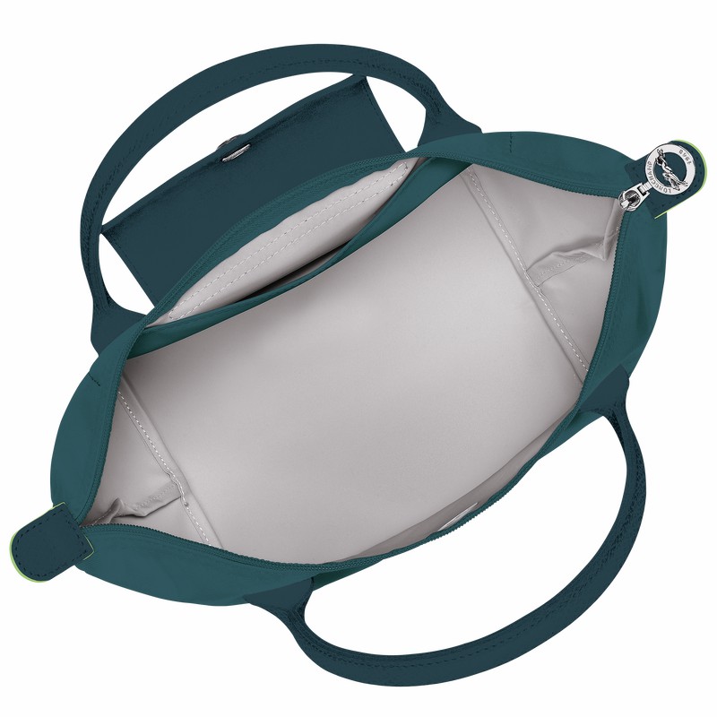 Sac a Main Longchamp Le Pliage Green M Femme Paon Soldes | L1623919P89
