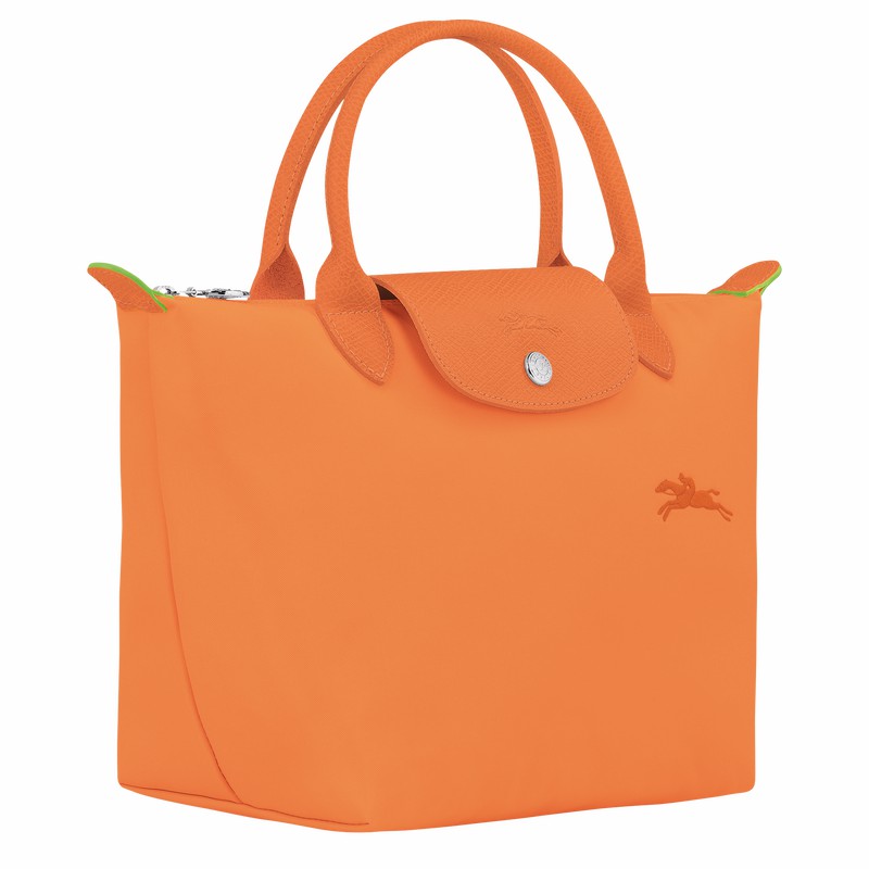 Sac a Main Longchamp Le Pliage Green S Femme Orange Soldes | L1621919P54