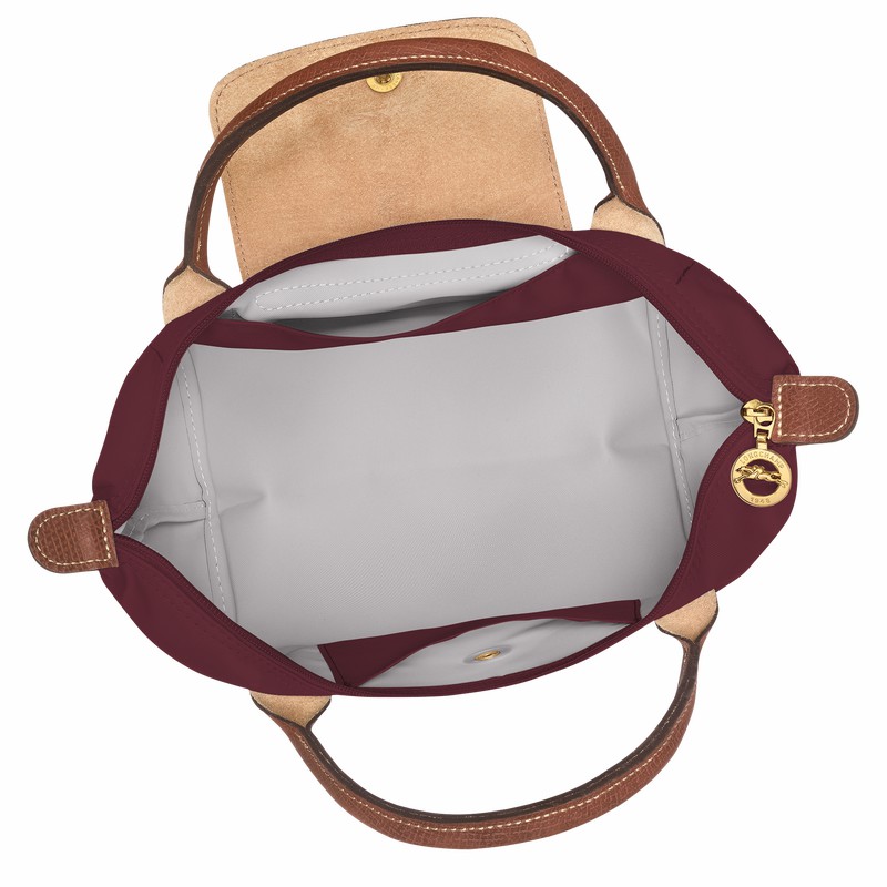 Sac a Main Longchamp Le Pliage Original S Femme Bordeaux Soldes | L1621089P87