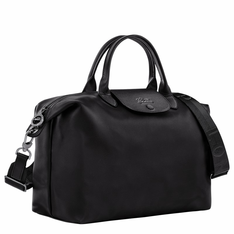 Sac a Main Longchamp Le Pliage Xtra L Homme Noir Soldes | 10201987001-