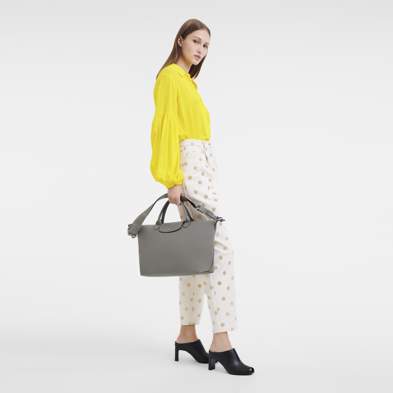 Sac a Main Longchamp Le Pliage Xtra L Homme Grise Soldes | 10201987P55-