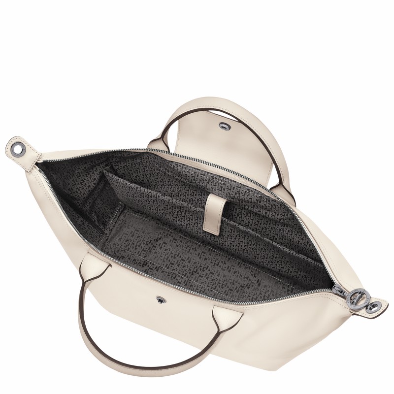 Sac a Main Longchamp Le Pliage Xtra L Homme Blanche Soldes | 10201987037-
