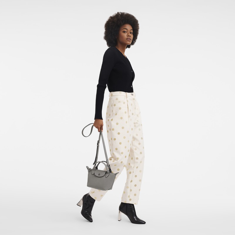 Sac a Main Longchamp Le Pliage Xtra XS Femme Grise Soldes | L1500987P55