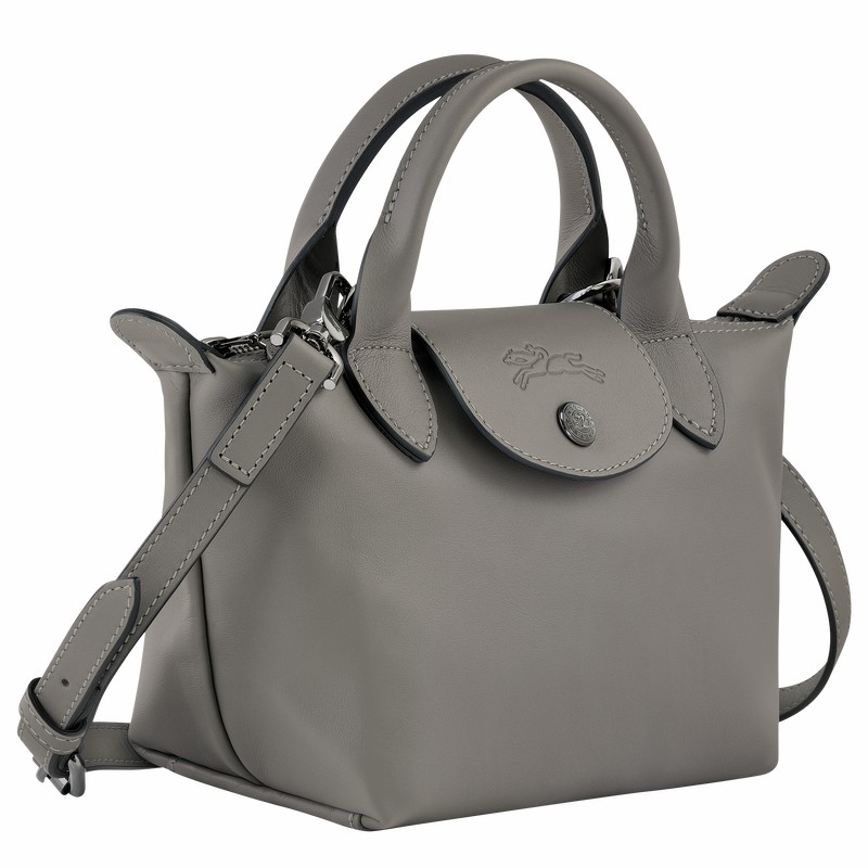 Sac a Main Longchamp Le Pliage Xtra XS Femme Grise Soldes | L1500987P55