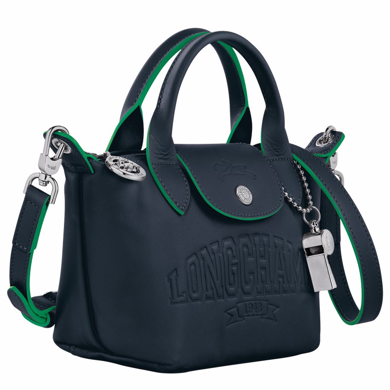 Sac a Main Longchamp Le Pliage Xtra XS Femme Bleu Marine Soldes | L1500HEY556